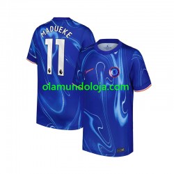 Camisola Chelsea Noni Madueke 11 Homem Equipamento Primeiro 2024-2025 Manga Curta